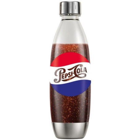 Bouteille gazeuse SODASTREAM - Fuse Pepsi Metal Edition Limitée - 1 L - Compatible lave-vaisselle - Sans BPA - Design collector
