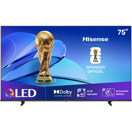 Hisense 75E7Q - TV QLED 75 (189 cm) - 4K UHD 3840x2160 - TV connecté - 3xHDMI 2.1 - WiFi