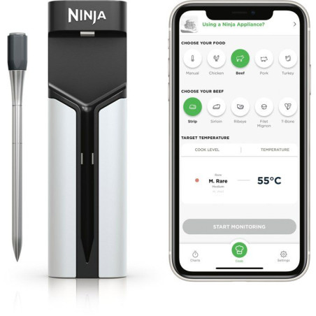 Thermosonde connectée NINJA - WP100EU - ProChef sans fil - Suivi Bluetooth/Wi-Fi - Pour cuisson et grill