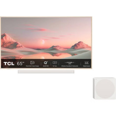 TCL TV QLED 65 (164 cm) - 4K UHD 3840x2160 - Google TV - Barre de son + caisson 3.1.2 - 230W Surround - 4x HDMI 2.1