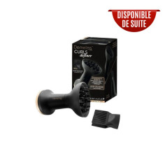 Seche-cheveux - DEMELISS - 21349 CURLS DEFINER - Diffuseur - 3 vitesses / températures - Noir
