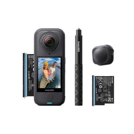 Caméra sport - INSTA360 - X4 Air Starter Bundle - Vidéo 8K - Ultra-légere 165 g - Stabilisation FlowState - Pare vent intégr