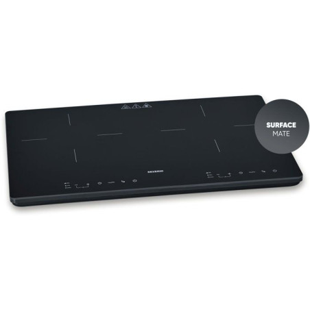 Plaque a induction portable - SEVERIN - 2 foyers - 60,0 x 38 x 4,2 cm - Noir - DK1033