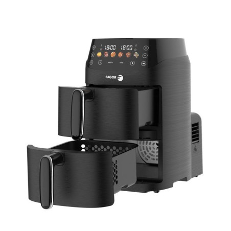 Friteuse sans huile - FAGOR - FG3301 - Capacité 5 L - Double cuves 2,5 L - 6 programmes - 2000 W