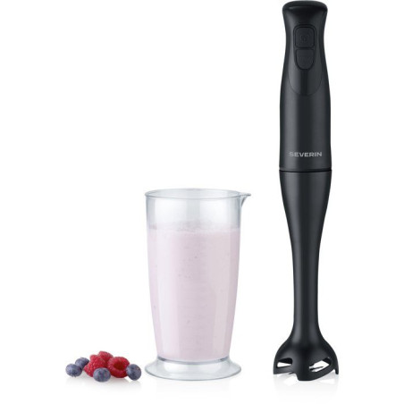 Mixeur plongeant - SEVERIN - SM3761 - 350 W - Pied amovible - Gobelet 700 ml avec couvercle - Double lame aiguisée - Turbo - No