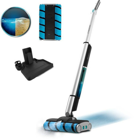 Aspirateur Balai Laveur - CECOTEC FreeGoWash TwiceSpray - 60 W - 40 min - 450 ml - Gris