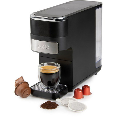 Machine a expresso 4-en-1 - DOMO - 1525 W - 1,5 L - Noir