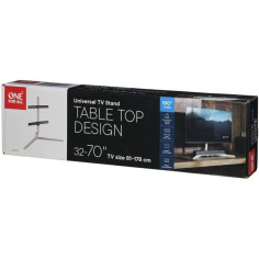 Support mural pour écran plat One For All sur pied pour meuble / TV Stand Design Table Top - Light/Silver - Orientable 180 - VE