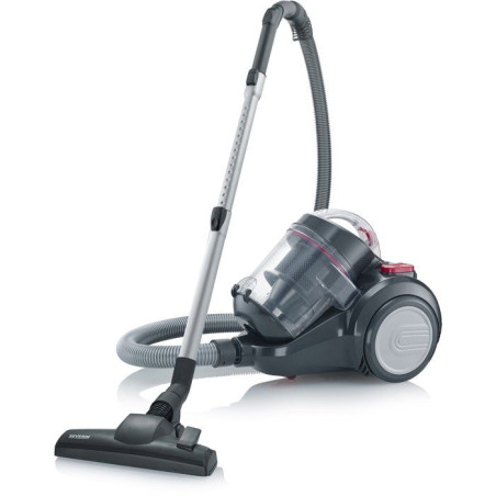 SEVERIN CY7089 - Aspirateur Traineau sans sac cyclonique - 750 W - 79 dB - 2 L - Noir / Rouge
