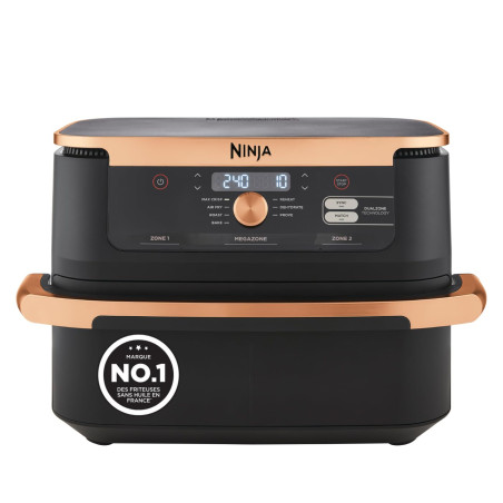 Air Fryer NINJA Foodi FlexDrawer 7 en 1 noir - Tiroir 10,4 L - Double zone - Lavable au lave-vaisselle