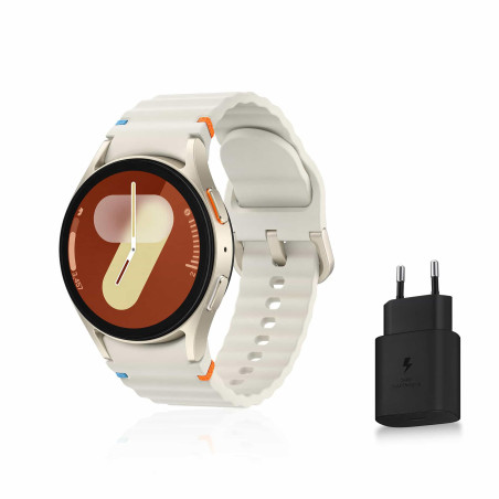 Montre connectée SAMSUNG Galaxy Watch7 FR blanc 40mm - Bluetooth - Galaxy AI - Suivi santé et sport - Chargeur secteur inclus