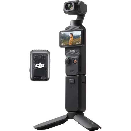 DJI Osmo Pocket 3 Créateur Bundle, camera vlog CMOS 1\'\' et Vidéo 4K/120 ips, digital et petite, Stabilisation à 3 axes, Suivi 