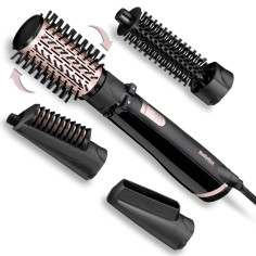 Brosse soufflante BABYLISS Noir - fonction ionique- livrée avec 4 accessoires interchangeables