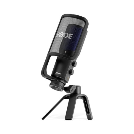 Microphone USB à condensateur pro RØDE NT-USB+ - Interface audio intégrée - USB-C - Monitoring casque - Podcast et streaming