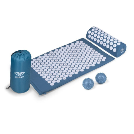 Tapis d'Acupression UMBRO - Fleur - Coussin et Balles - Bleu - 71x42 cm