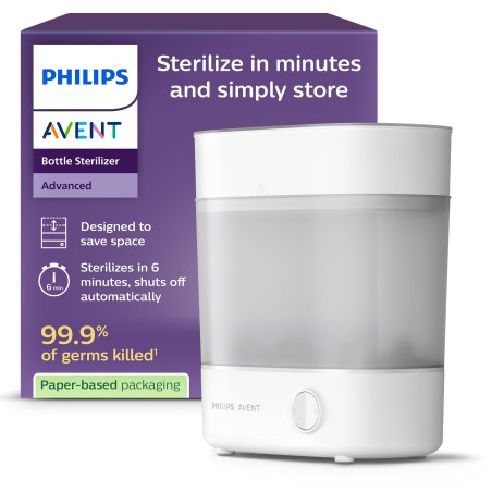 Stérilisateur électrique à vapeur Premium PHILIPS AVENT SCF291/00 - Stérilisation en 10 min