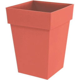 Pot de fleur mi-haut carré...