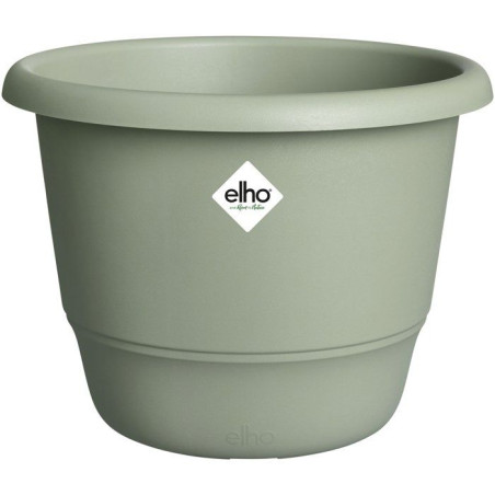 Pot de fleur rond - ELHO - Amiga Rond 55 - 55 L - Ø 55 x H 51 cm - Vert - Extérieur