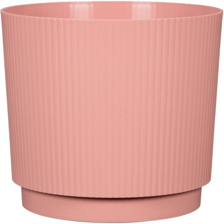 Cache-pot rond - GARDEN ID - Lino - Ø 25 - 7 L - H 22 cm - Rose