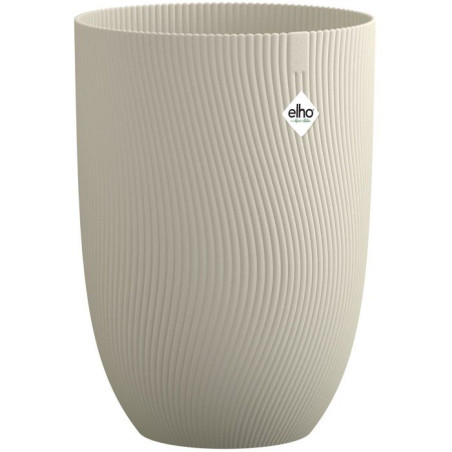 Pot de fleur haut - ELHO - Sereh Haut 30 - 22 L - L 30 x B 29.5 x H 41 cm - Beige - Balcon/intérieur/extérieur