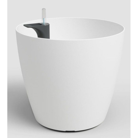 Pot de fleurs - ARTEVASI - San Remo SWS 42 MA - Intérieur/extérieur - Plastique - Ø43,3 x H39,5 cm - 42,3 L - Blanc