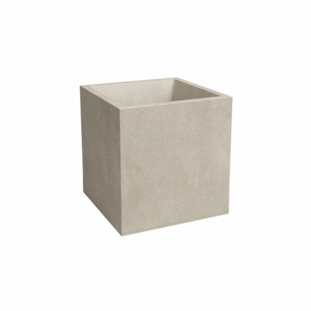 Pot de fleur SYDNEY - Plastique - Creme - Carré - 29.5x29.5x29.5 cm - 21 L - ARTEVASI