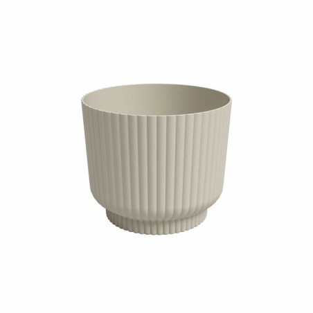 Pot de fleur Miami Wavy - Plastique - Creme - Rond - 29.7x29.7x25.1 cm - 13 L - ARTEVASI