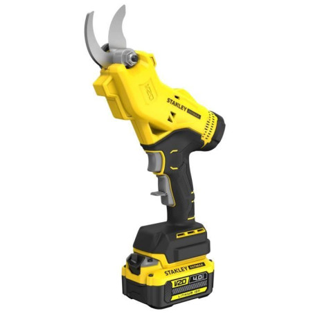 Sécateur électrique sans fil + batterie 4Ah + chargeur - Stanley Fatmax - SFMCPP32M1-QW - 18V - coupe 32mm