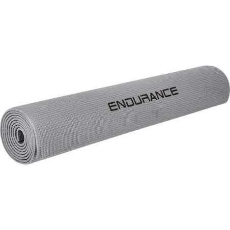 Tapis de Yoga - ENDURANCE - 4 mm - Gris