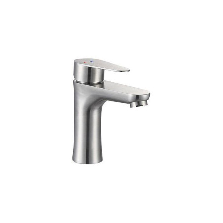 Mitigeur lavabo - EDOUARD ROUSSEAU - Onabi - Inox brossé - Cartouche céramique Ø 35 mm - Economie d'eau