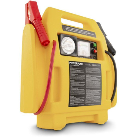 Alimentation électrique - POWERPLUS - 4 - en - 1 - Compresseur intégré - Inclus câble d'alimentation 12 V DC