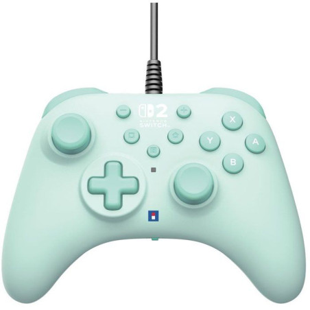 Manette de jeu - Nintendo Switch et Switch 2 - Filaire - Vert - Horipad Turbo - Boutons arriere programmables - Hori