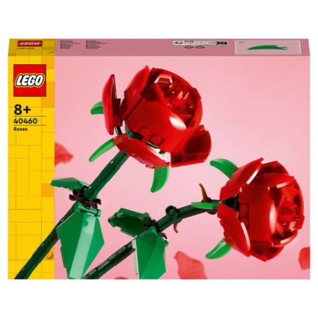 LEGO Botanicals 40460 Les Roses - Set de Fleurs Artificielles pour déco adulte ou enfant des 8 ans