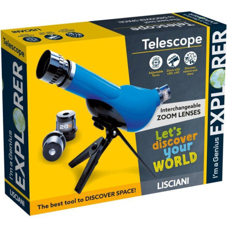 I'M A GENIUS EXPLORER Télescope - Instrument Scientifique - LISCIANIGIOCHI - Des 7 ans