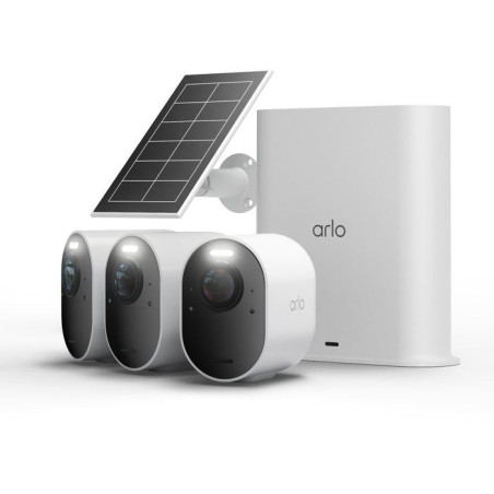 Caméra de surveillance - Arlo - Ultra 3 Kit de 3 caméras + 1 panneau solaire