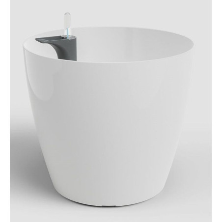 Pot de fleurs San Remo SWS 36 BR - Plastique - Blanc - Ø36 x H33,5 cm - 25 L - Int/Ext - ARTEVASI