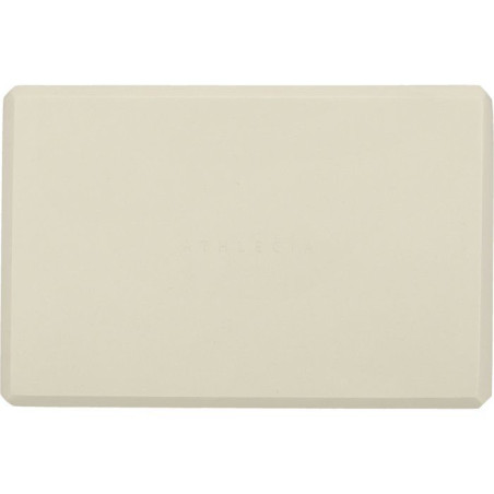 Brique de Yoga - ATHLECIA - Kehlani en Mousse EVA - Taille unique - Blanc creme