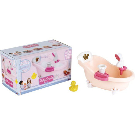 Baignoire - KLEIN - 1665 - Baby Coralie - Sons, lumiere, douchette - Jouet d'imitation - Des 3 ans