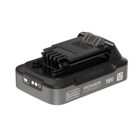 Batterie 18V 2,5Ah avec indice de charge - BLACK+DECKER - BDL2518S-XJ - Noir