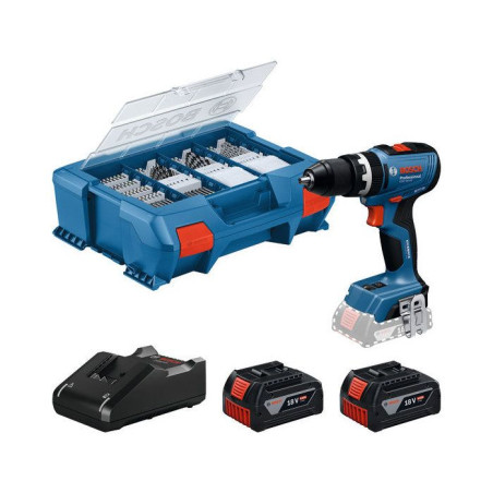 Perceuse a percussion sans fil BOSCH PROFESSIONAL - GSB 18V-65 - 18V - Avec 2 batteries GBA 18V 4,0Ah + chargeur GAL 18V-40, L-C