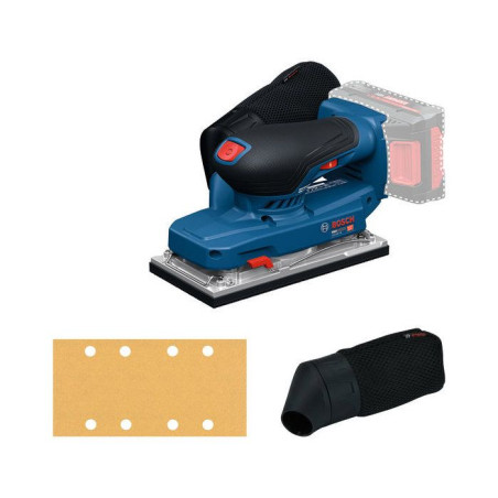 Ponceuse vibrante sans fil BOSCH PROFESSIONAL - GSS18V-18 - Sac a poussiere + feuille abrasive