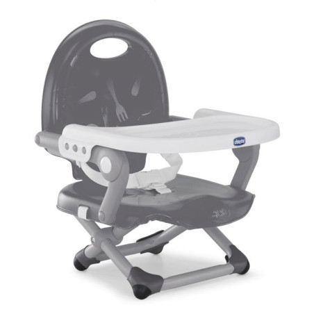 Rehausseur de chaise - CHICCO - Pocket Snack - Compact - Transportable - Dark grey