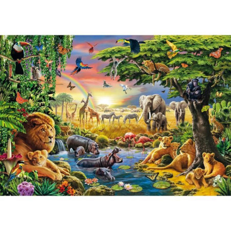 Puzzle 2000 pieces - The African Gathering