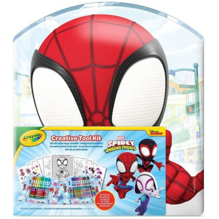 Kit de coloriage créatif - CRAYOLA - Spider-Man - 40 pieces - Des 5 ans
