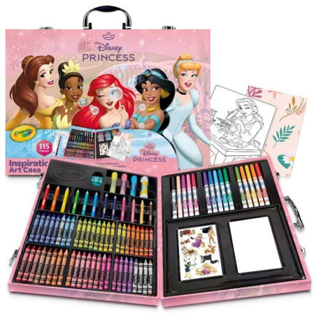 Malette de coloriage - CRAYOLA - Inspiration Art Case - Princesses Disney - Des 5 ans