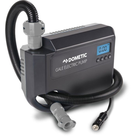 Pompe électrique 12 V pour auvent gonflable - DOMETIC - Gale Electric Pump - Câble avec prise allume-cigare - 6 adaptateurs