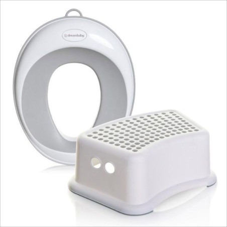 Siege et tabouret d'apprentissage de la propreté - DREAMBABY - Base antidérapante - Toucher doux - Design confortable