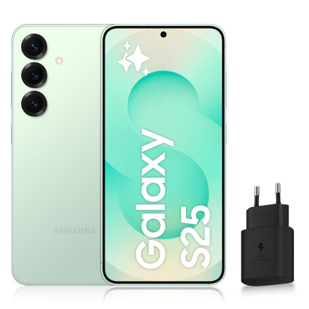 Samsung Galaxy S25, Smartphone Android 5G avec Galaxy AI, 512 Go, Chargeur secteur rapide 25W inclus, Smartphone déverrouillé, V