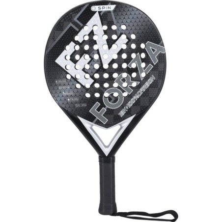 Raquette de padel - FZ FORZA - Brace Spin - Graphite tissé 18K - Surface imprimée en 3D - Mousse EVA souple - Forme rond - Noi