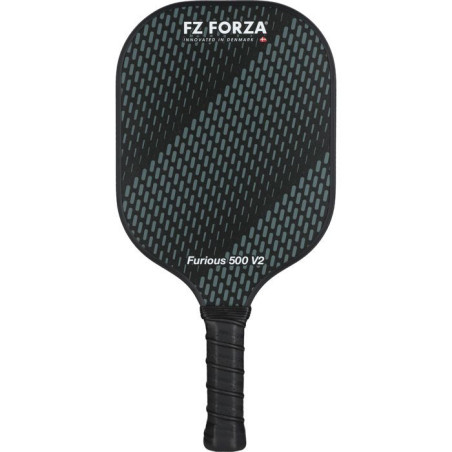 Raquette de pickelball - FZ FORZA - 100 % fibre de verre - Furious 500 V2 - 100 % de fibre de verre - 220 grammes - Noir